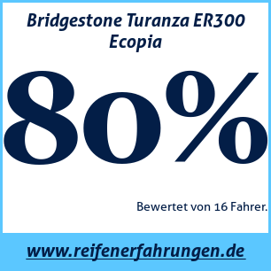 Reifentest Sommer Bridgestone Turanza ER300 Ecopia