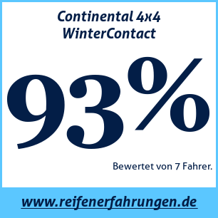 Reifentest Winter Continental 4x4 WinterContact