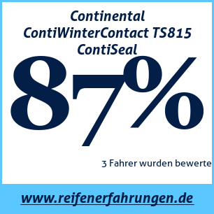 Reifentest Winter Continental ContiWinterContact TS815 ContiSeal