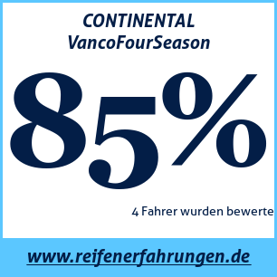 Reifentest ganzjährig CONTINENTAL VancoFourSeason 215 65 R15 104/102T