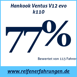 Reifentest Sommer Hankook Ventus V12 evo k110