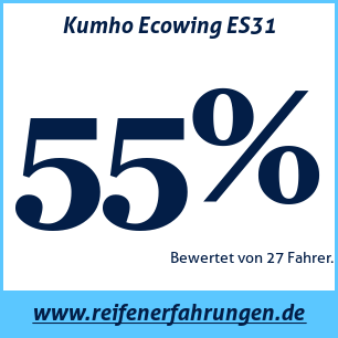 Reifentest Sommer Kumho Ecowing ES31