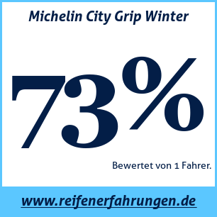 Reifentest Winter Michelin City Grip Winter